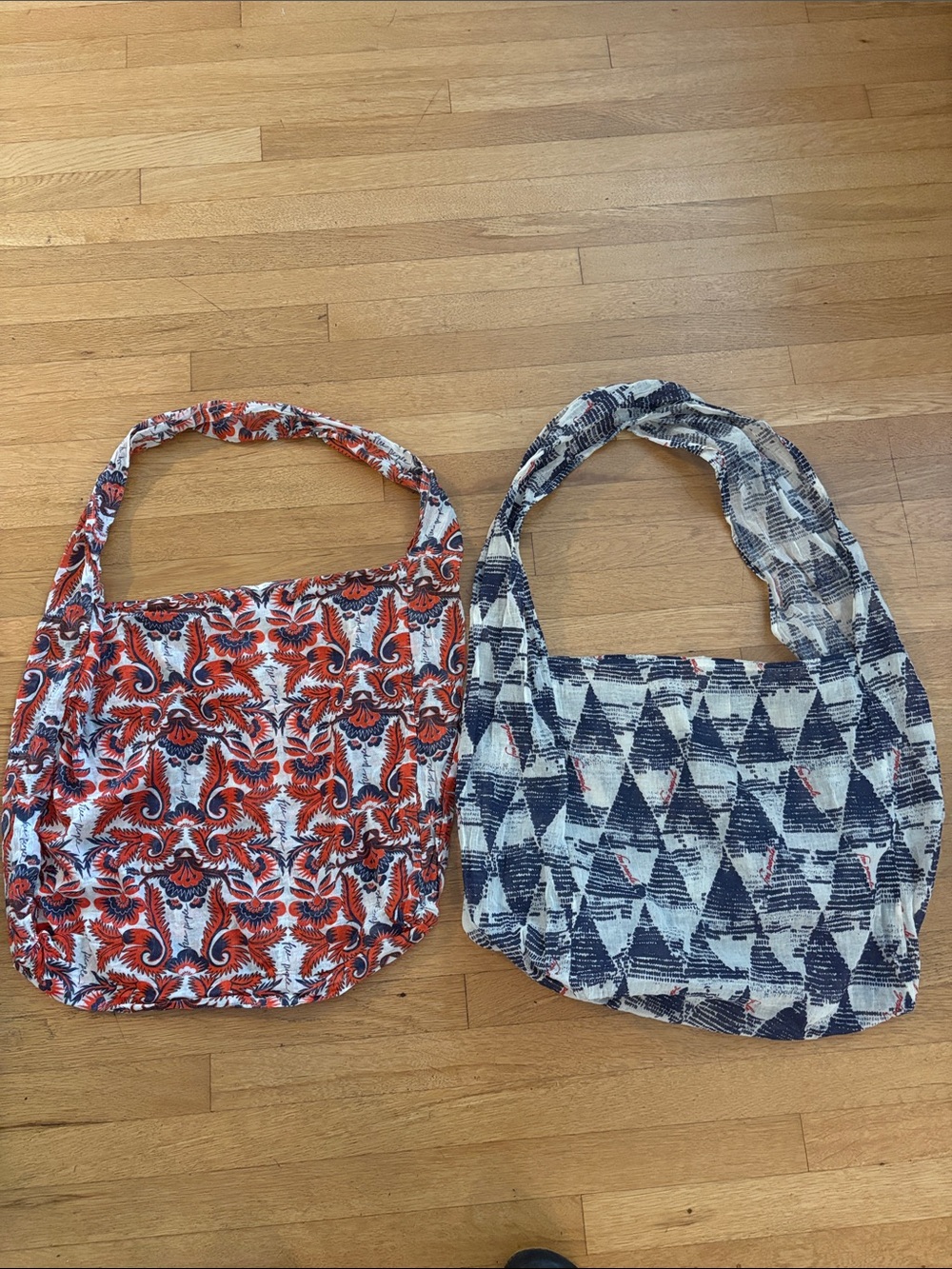 Free People Free People Cotton Gauze Totes Bags (set of 2 different same size)